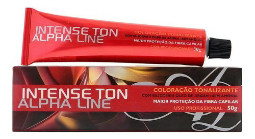 Tonalizante Intense Ton Louro Escuro Marrom 6.7 Alpha Line