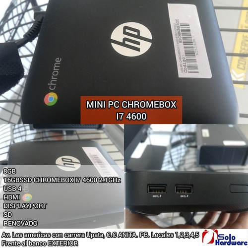 Imagen 1 de 1 de Mini Pc Chromebox I7-4600