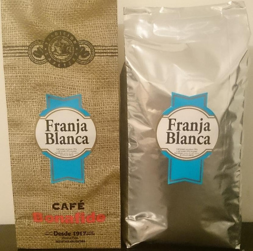 Imagen 3 de 4 de Cafe En Grano O Molido Bonafide Franja Blanca 1kg
