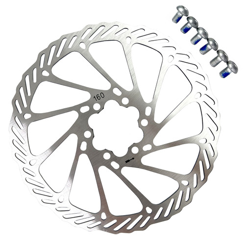 Disco Tektro 6 Tornillos 160mm Compatible Con Shimano, Sram Color Plateado