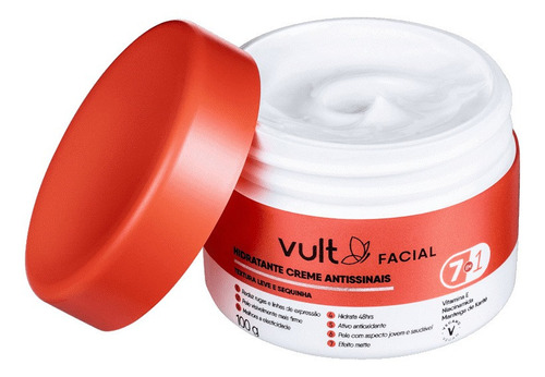 Creme Hidratante Facial Antissinais Vult - 100g Momento de aplicação Noite Tipo de pele Todo tipo de pele