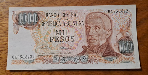 Bottero N 2460a S/rombo Billete 1000 Pesos. Muy Lindo!! (Usado)