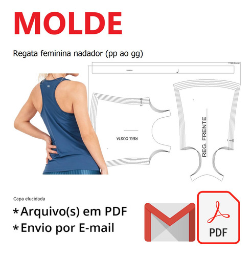Regata Feminina Nadador (pp Ao Gg)