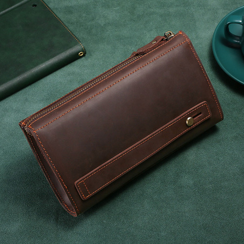 Bolso De Mano De Cuero Portátil De Gran Capacidad Para