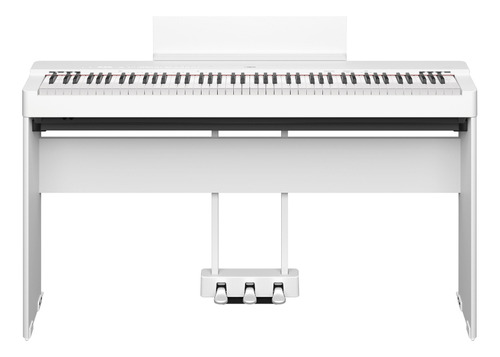Piano Digital Yamaha P225 + Estante L200 + Pedal Lp1 Branco