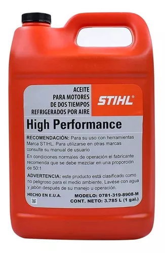 Aceite Sthil para motor 2 Tiempos 2.6 OZ mezcla para 1 Galón