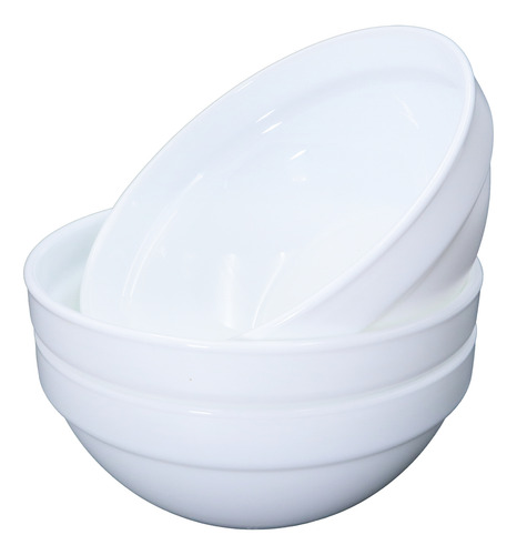 6 Tazones Apilables De Vidrio Opal 15 Cm