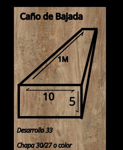 Caño - Caño De Bajada - Desagüe -zingueria (americana)