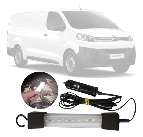 Pendente Cordão Luz Led 12v Bivolt Universal Citroen Jumpy 