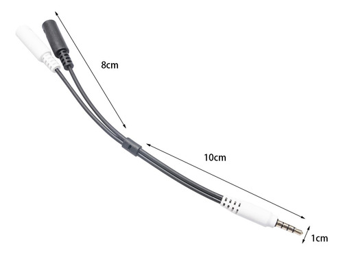 Cable Divisor De Auriculares De 3,5 Divisor De Audio Y Ctia