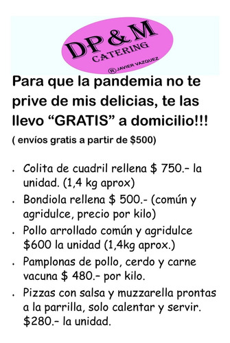 Imagen 5 de 6 de Asador Y Cocinero A Domicilio. Todo Tipo De Evento!!!