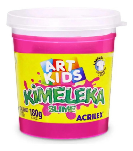 Plastilina rosa tradicional lavable Slime Kimeleka