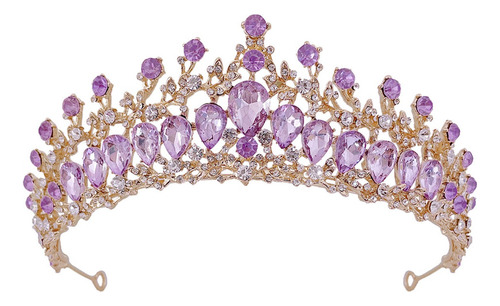 Corona De Cristal Nupcial Tiara, Tiara De Bodas Y Cumpleaños