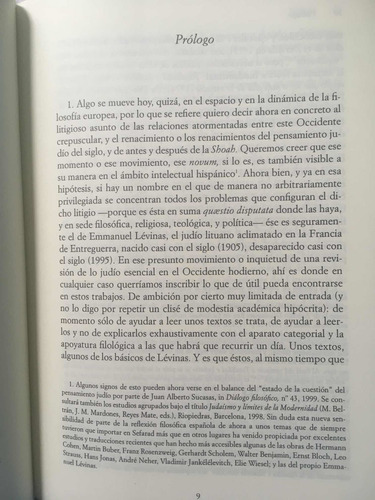 Argumento De Alteridad, Metafísica De Lévinas, P. Peñalver