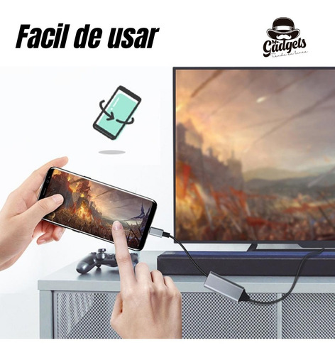 Cable Adaptador Usb C A Hdmi 4k 60hz Aluminio Para Mac iPad