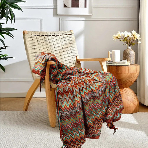 Manta De Cobija Punto Sofá Y Cama, Boho Manta Suave Y Cálido