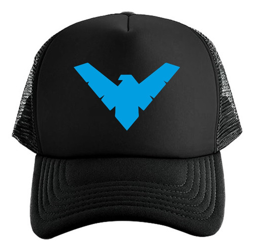 Gorra Black Unisex De Malla Justice League Nightwing