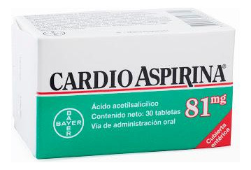 Cardio Aspirina 81 Mg Caja X 30 Tabletas