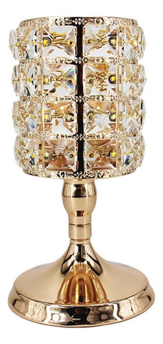 Wv Portavelas De Metal Y Cristal Elegante Portavelas
