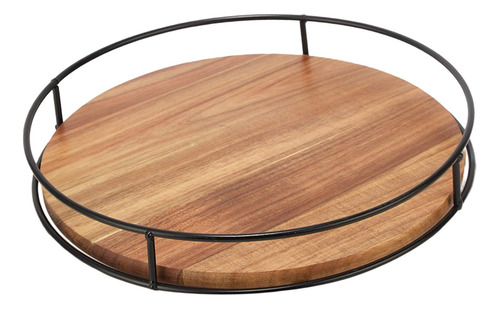 Bandeja Giratoria De Madera Para Cocina, Soporte De