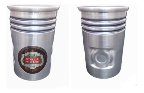 Vaso Piston Aluminio 950 Cc Cerveza Stella Artoise Fernet