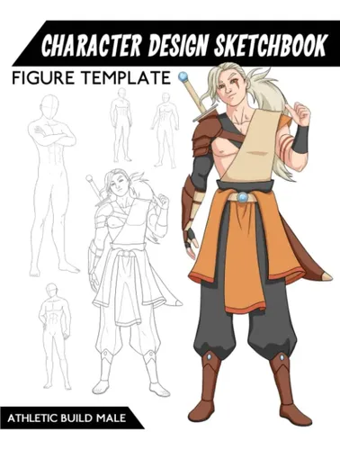 Libro: Character Design Sketchbook Figure Template: 98 Build | MercadoLivre
