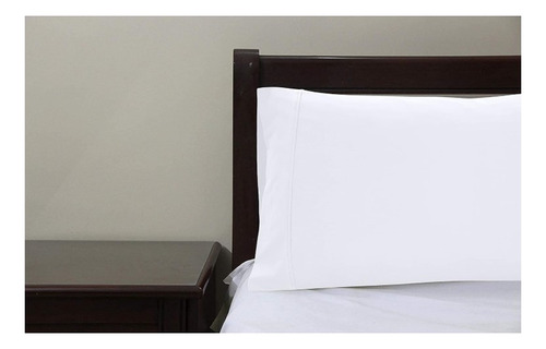 2 Fundas De Almohada King Size Blancas Algodon