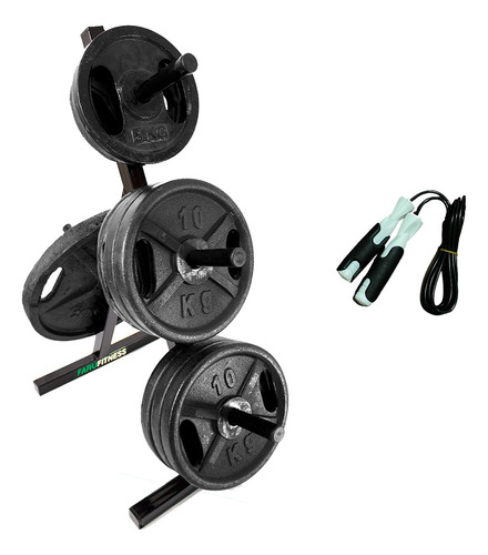 Porta Discos Gym Soporte Gimnasio 25 Mm 30 Mm