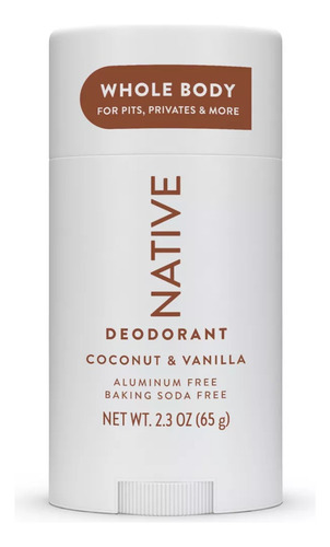 Native Desodorante Barra 65g Fragancia Coco Y Vainilla Coco & Vainilla