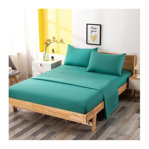Juego De Sabanas Basicas 2 Plazas + 2 Fundas