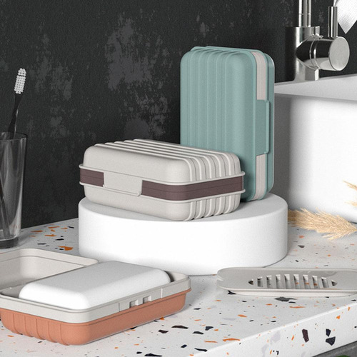 Caja De Jabón Perfumada Portátil Con Tapa, De Viaje Para El