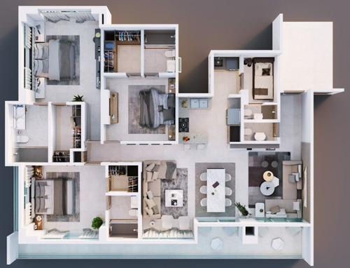 Apartamento En Venta En Rincon Largo, Santiago