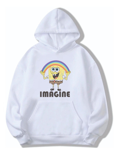 Buzo Bob Esponja Niño Niña Hoodie Canguro #7