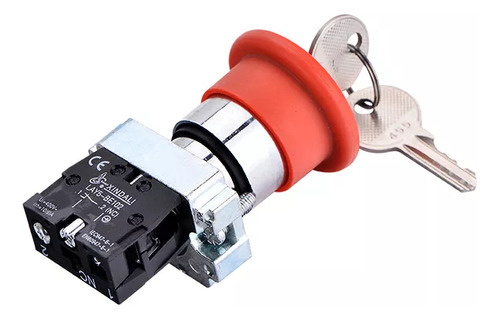 Interruptor Con Llave Unipolar Embutir Boton Electroimporta