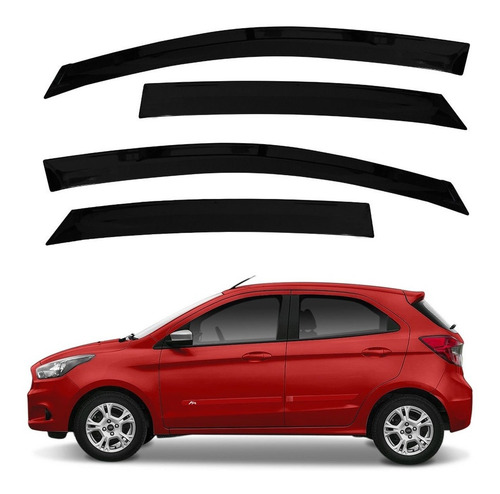 Calha Chuva Defletor Fumê Ford Ka Hatch 2017 2018 2019 2020