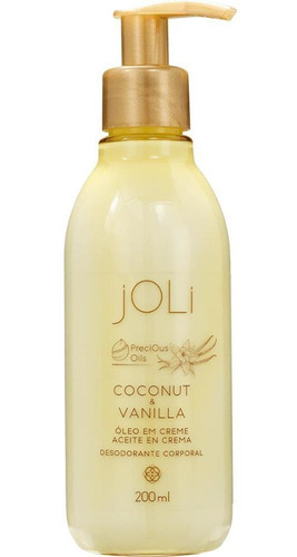 Aceite en crema Joli Vainilla y Coco 200ml