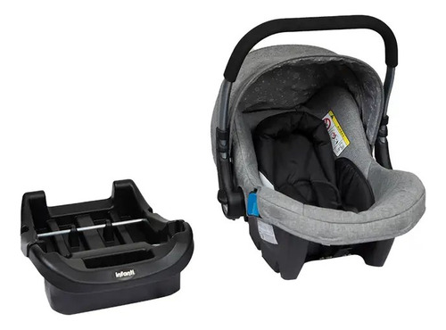 Coche Moises Con Huevito Y Base Infanti Epic 5g Gris