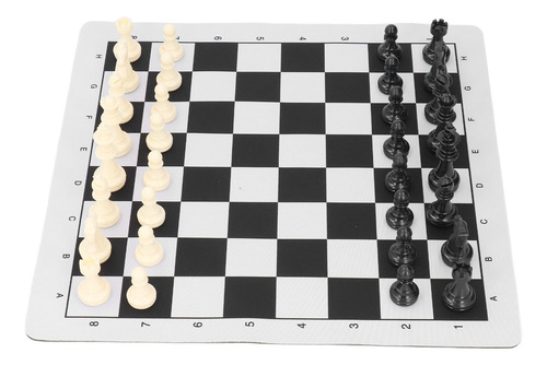 Juego De Ajedrez, Portátil, Plegable, Tela De Goma, Plástico