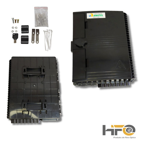 10x Cto Montada Splitter 1x16 Apc Unidades Homologado Cor Preto