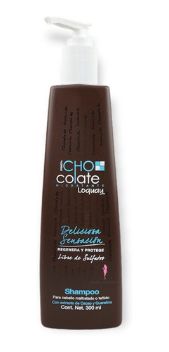 Shampoo Chocolate Hidratante Libre De Sulfatos Loquay 300ml