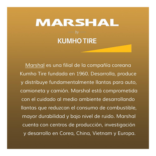 Llanta 235/55r17 Marshal Mu12 103w W