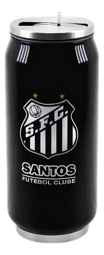 Copo De Inox Com Canudo 350ml - Santos