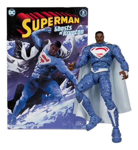 Superman Earth-2 Dc Page Punchers Wave 5 Action Figure With Comic Book Libro Coleccion Muñeco Para Niños Chicos Juguete Figura De Accion Articulada Diseño Premium Coleccionable Serie Animada