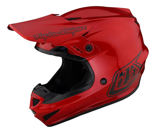 Casco Para Moto Troy Lee Designs Gp Mono  Talla M Color Rojo