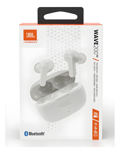 Fone De Ouvido Sem Fio Com Bluetooth Jbl Wave 200 Tws
