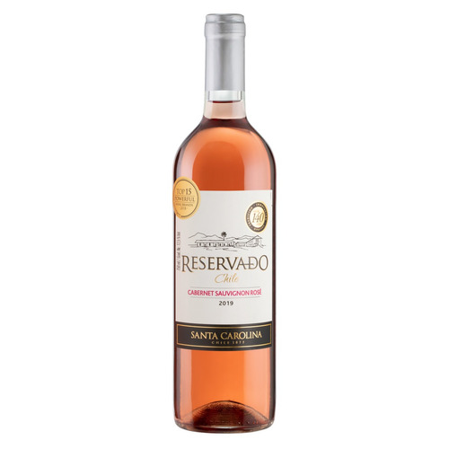 Imagem 1 de 2 de Vinho rosé meio seco Cabernet Sauvignon Santa Carolina Reservado 2019 750 ml