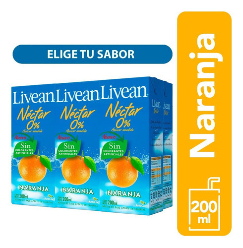 Pack 6 Nectar Livean 200cc