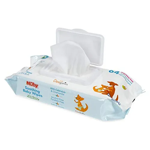 Las Toallitas Calmantes Ultra Premium Para Bebés Nuby's Natu