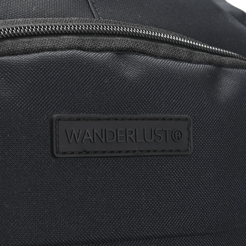 Mochila Porta Notebook Hombre Mujer Urbana Viaje Wanderlust Color Negro Diseño De La Tela Liso