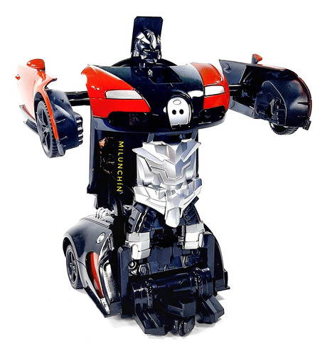 Auto Transformer C/control Luces Lanza Humo C/usb Modo Baile Rojo/azul Transformers